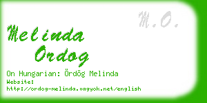 melinda ordog business card